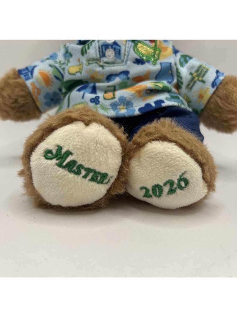 2026 Masters Tournament Boy Teddy Bear Plush Blue Shirt Cap Stuffed Animal Golf - Picture 4 of 16